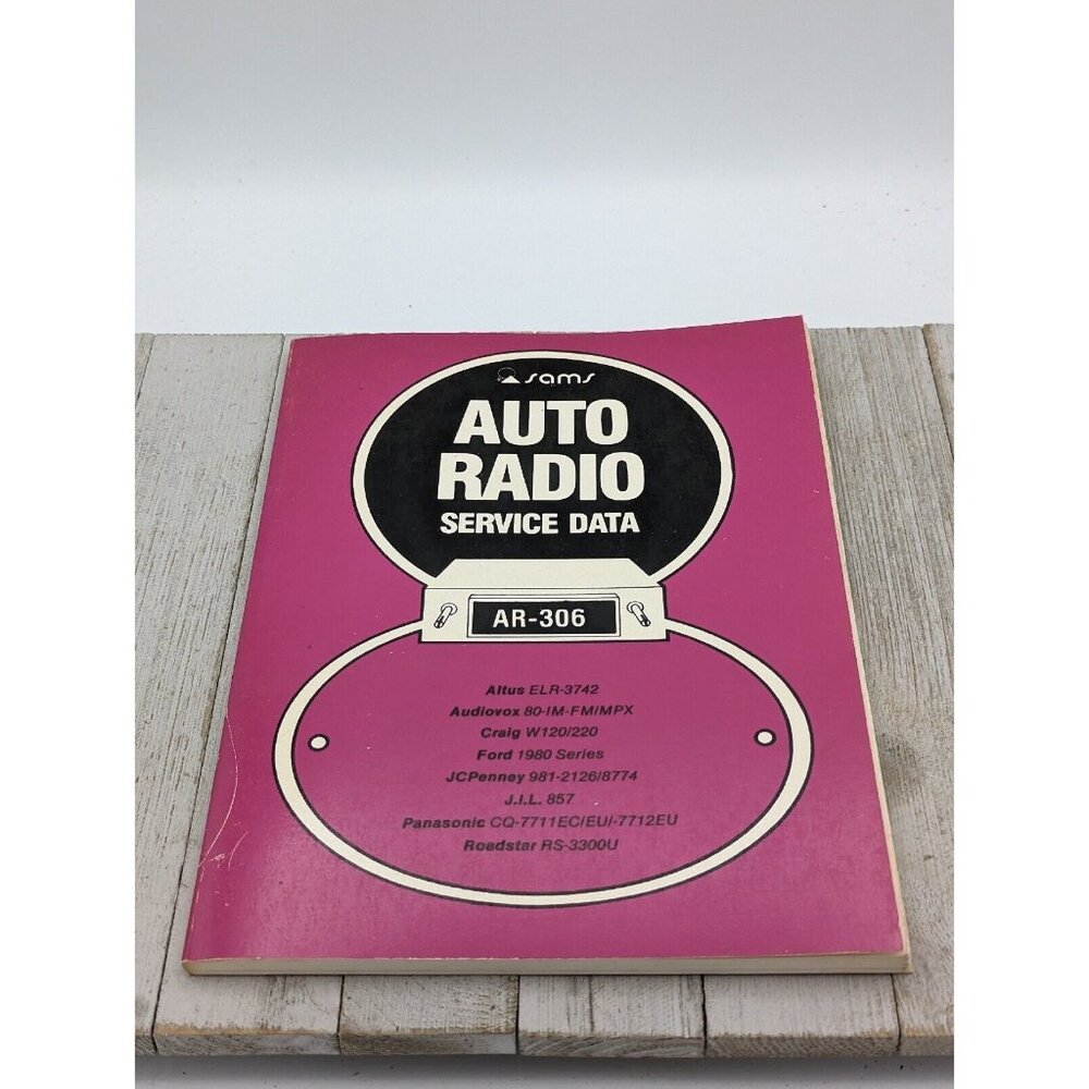 Original Sams Auto Radio Service Data Book AR-306